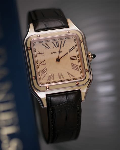 Cartier Santos Dumont Rose gold / Lacquered .